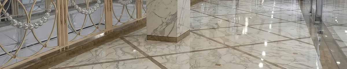 Beautiful marble floor professionally installed in Minneapolis, MN